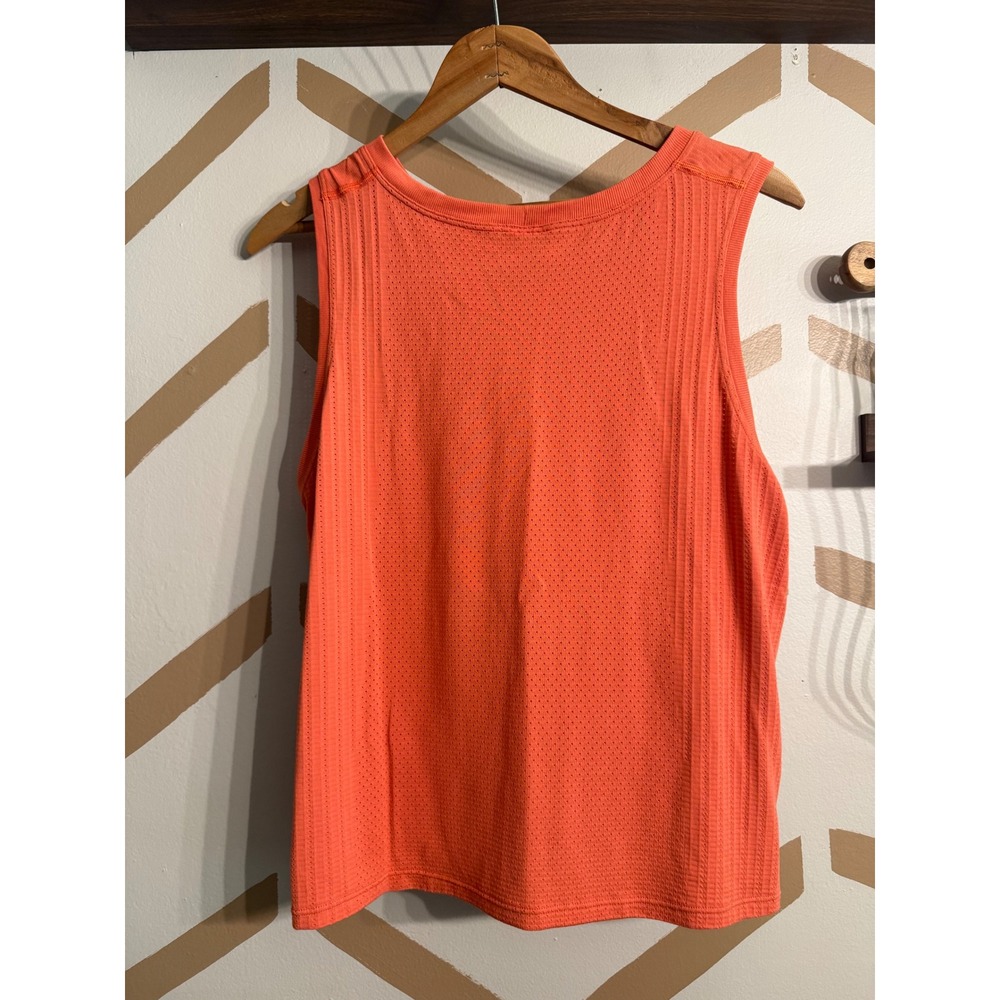 Lululemon Swiftly Relaxed Tank Top Womens 8 Orange Mesh Venting Athletic Workout - Picture 2 of 3